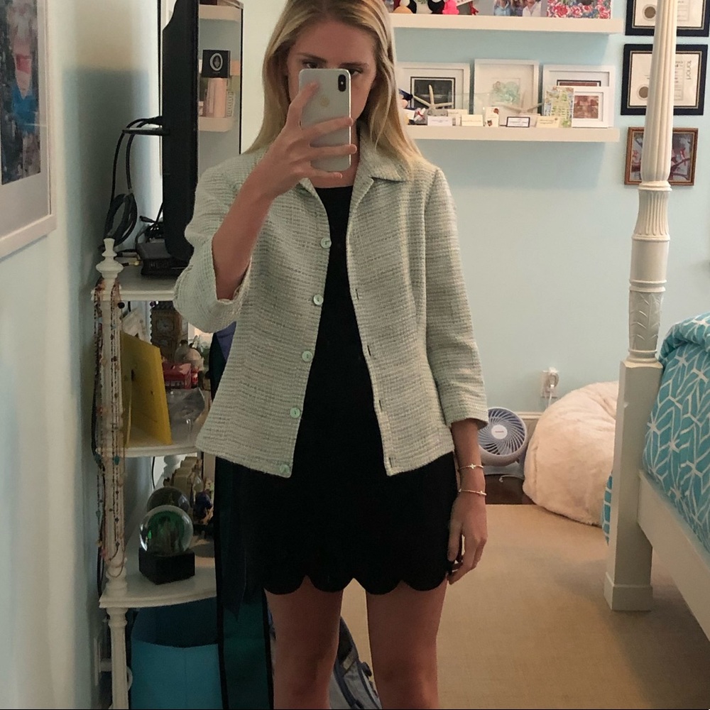 Agnona VINTAGE ITALIAN DESIGNER tweed jacket